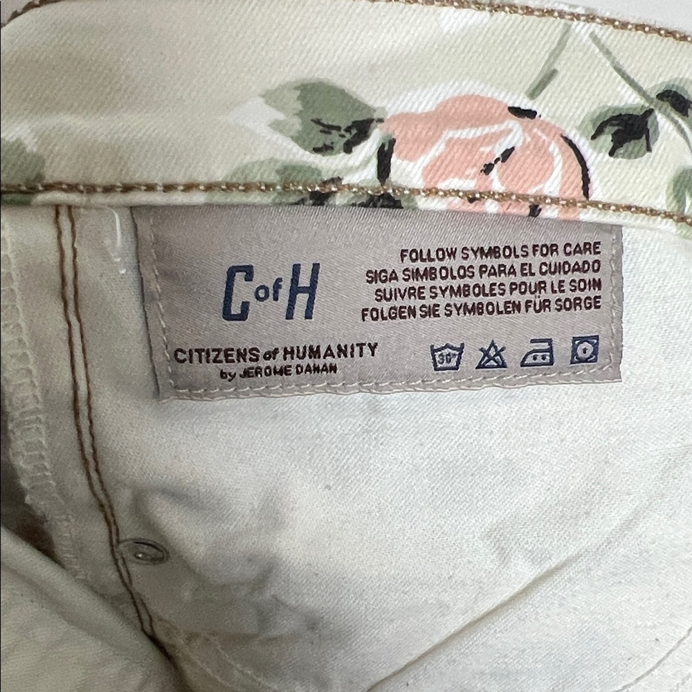 Citizens of Humanity Mandy Floral Pants Size 32 - Picture 7 of 9